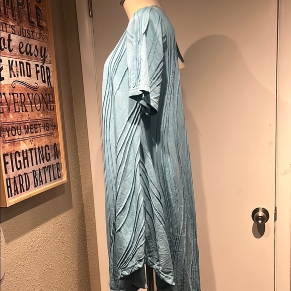 Casual Blue Scoop Neck Mini Sundress - Picture 13 of 16